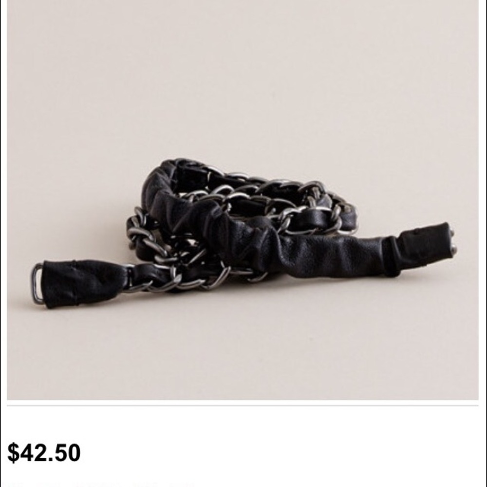 J. Crew Leather and Chain Belt/Necklace/Bracelet - Picture 2 of 4
